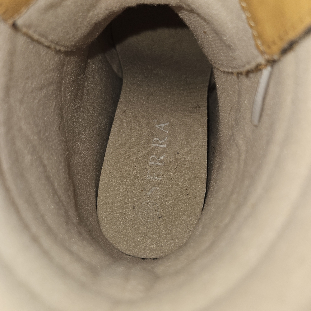 Serra Tan and Gray Lace Up Boots - Picture 8 of 9